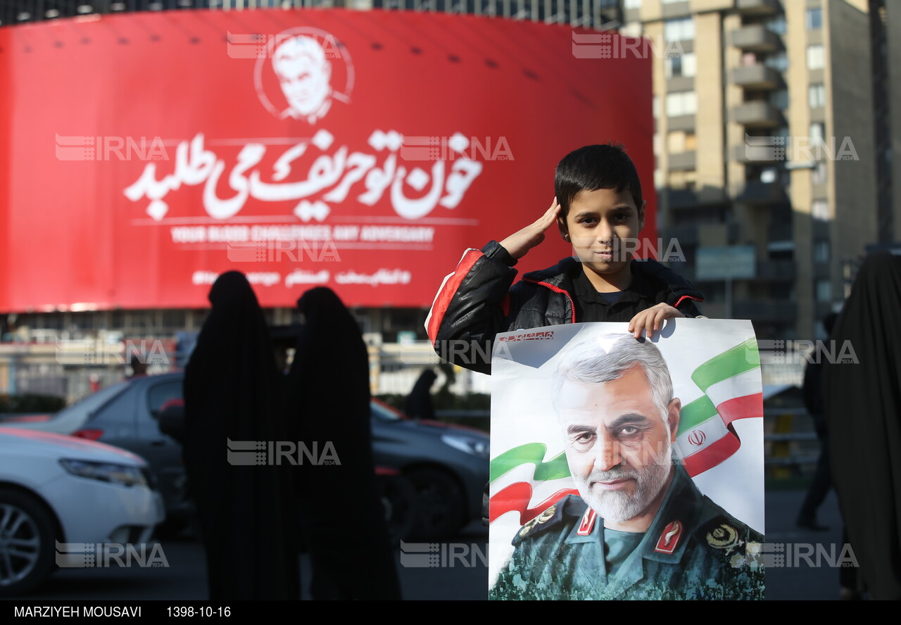 وداع با سربازان وطن - تیپ نگاری شرکت کنندگان در تشییع سردار سلیمانی