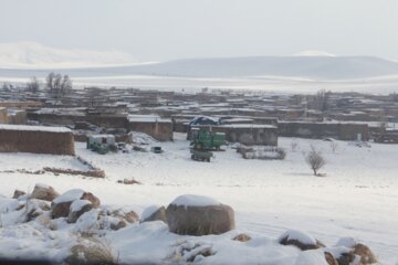 بارش برف در شهرستان باروق