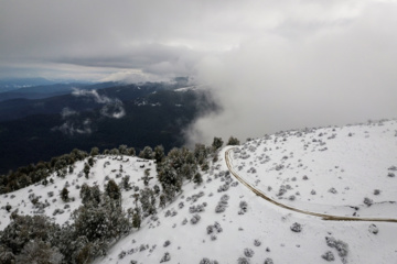 Nieve otoñal en Mazandarán