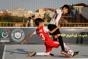 Street football and basketball competitions held in Tabriz