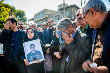 تشییع پیکر شهید «سجاد منصوری» در کرمانشاه