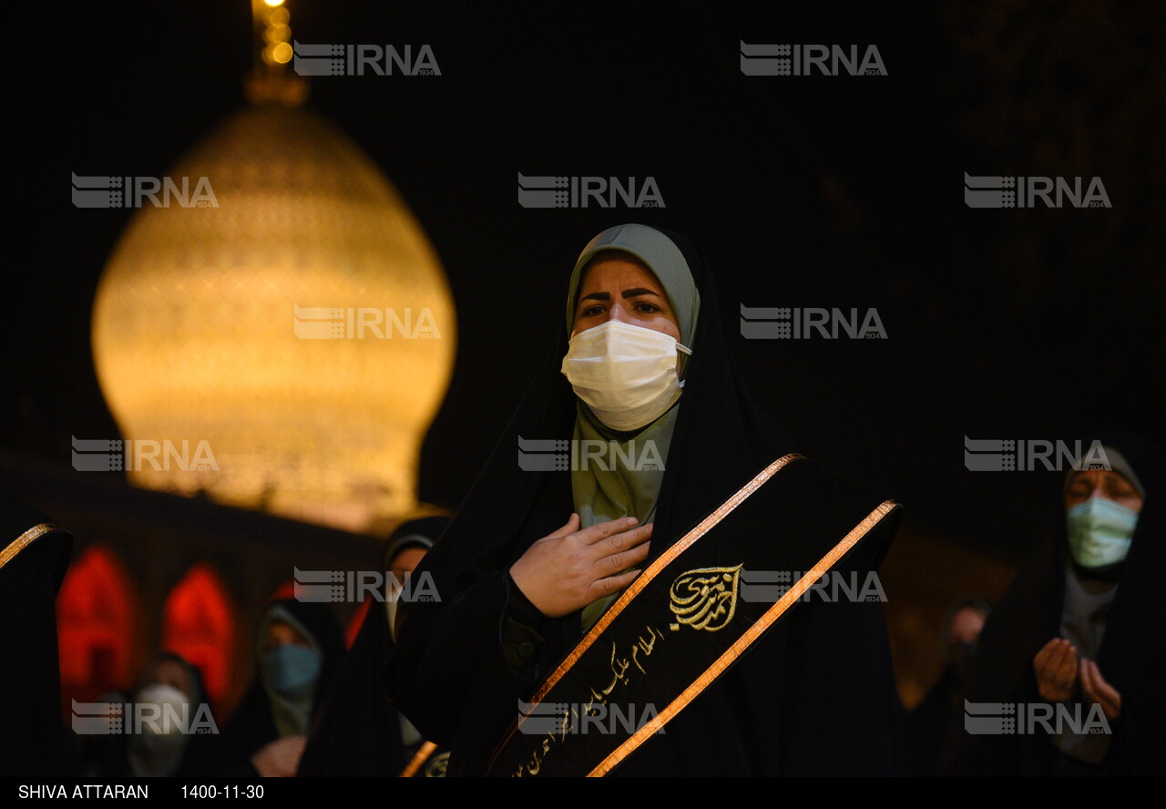 مراسم لاله گردانی شب شهادت احمد بن موسی (ع) در شیراز