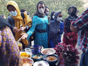 جشنواره آلو و پخت غذاهای محلی روستای حیدره قاضی خانی