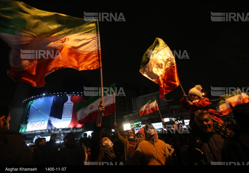 شادی مردم پس از صعود ایران به جام جهانی قطر