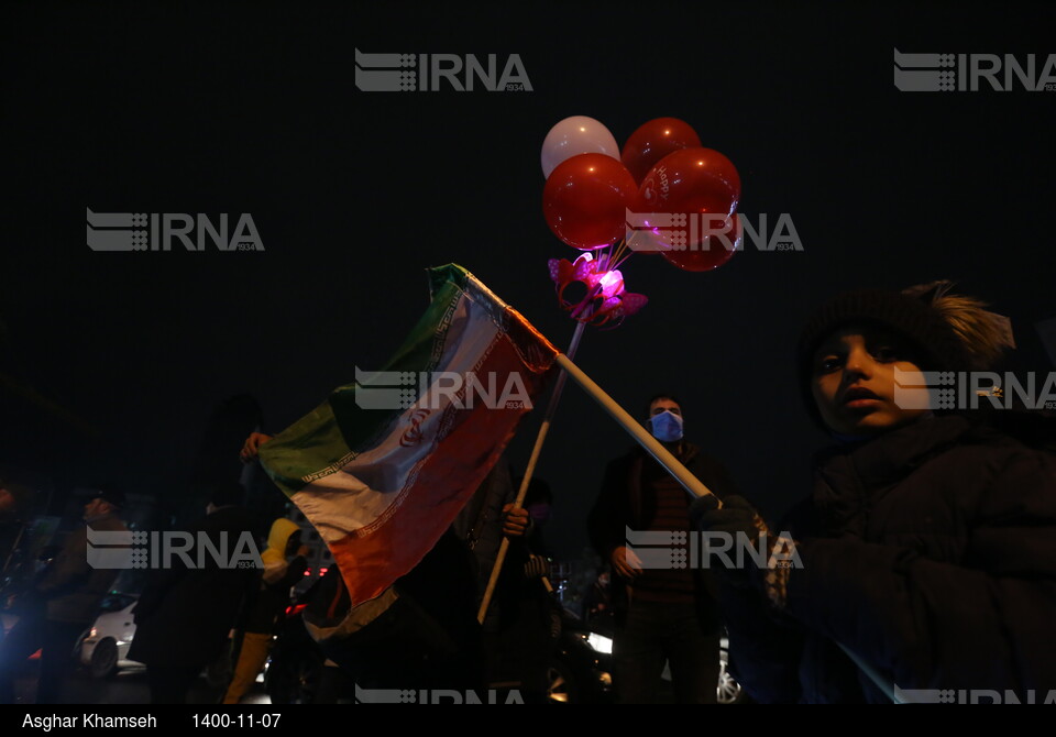 شادی مردم پس از صعود ایران به جام جهانی قطر