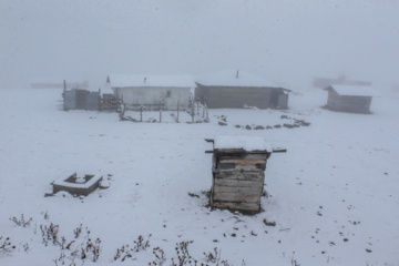 Iran : chutes de neige sur les hauts plateaux du Guilan au nord