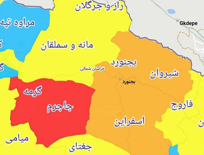 حرکت آهسته اما پیوسته موج ششم کرونا در خراسان شمالی