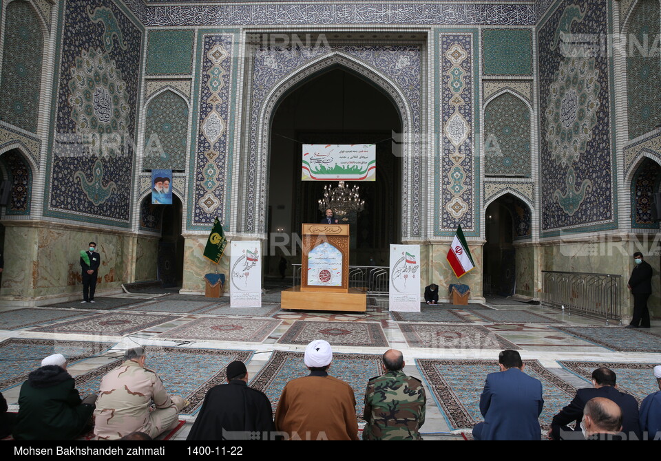 حضور رییس مجلس شورای اسلامی در چهل و سومین سالگرد پیروزی انقلاب در مشهد