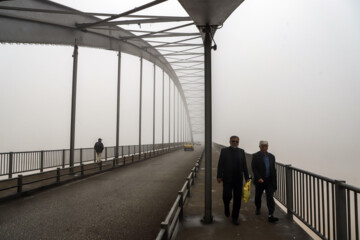 Brouillard et brume ce matin à Ahvaz dans le sud de l’Iran