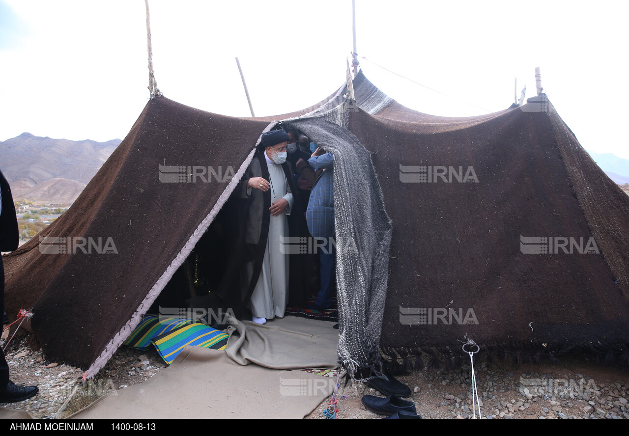 سفر رییس جمهوری به سمنان - حضور در سیاه چادر عشایر
