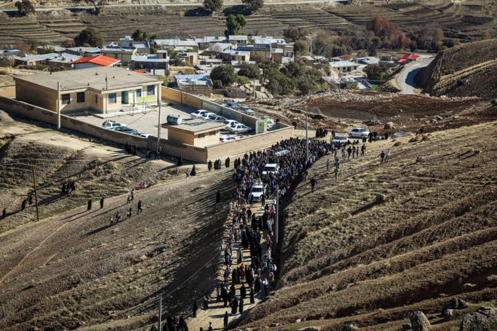 تشییع پیکر شهید گمنام - روستای ملکشیر