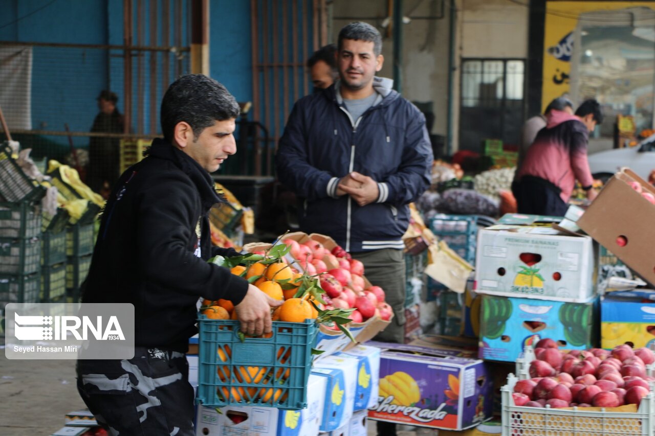 توزیع ۶۰۰ تن  پرتقال و سیب شب عید در مازندران آغاز شد