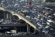 بار ترافیکی سنگین در معابر اصلی و فرعی شهر تهران