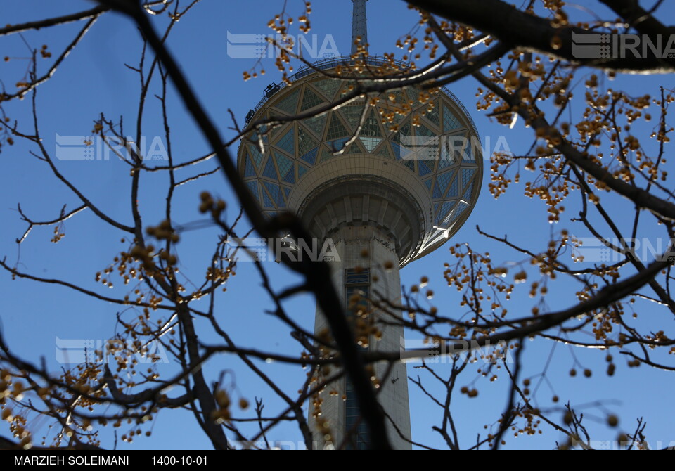 هوای تهران در اولین روز فصل زمستان