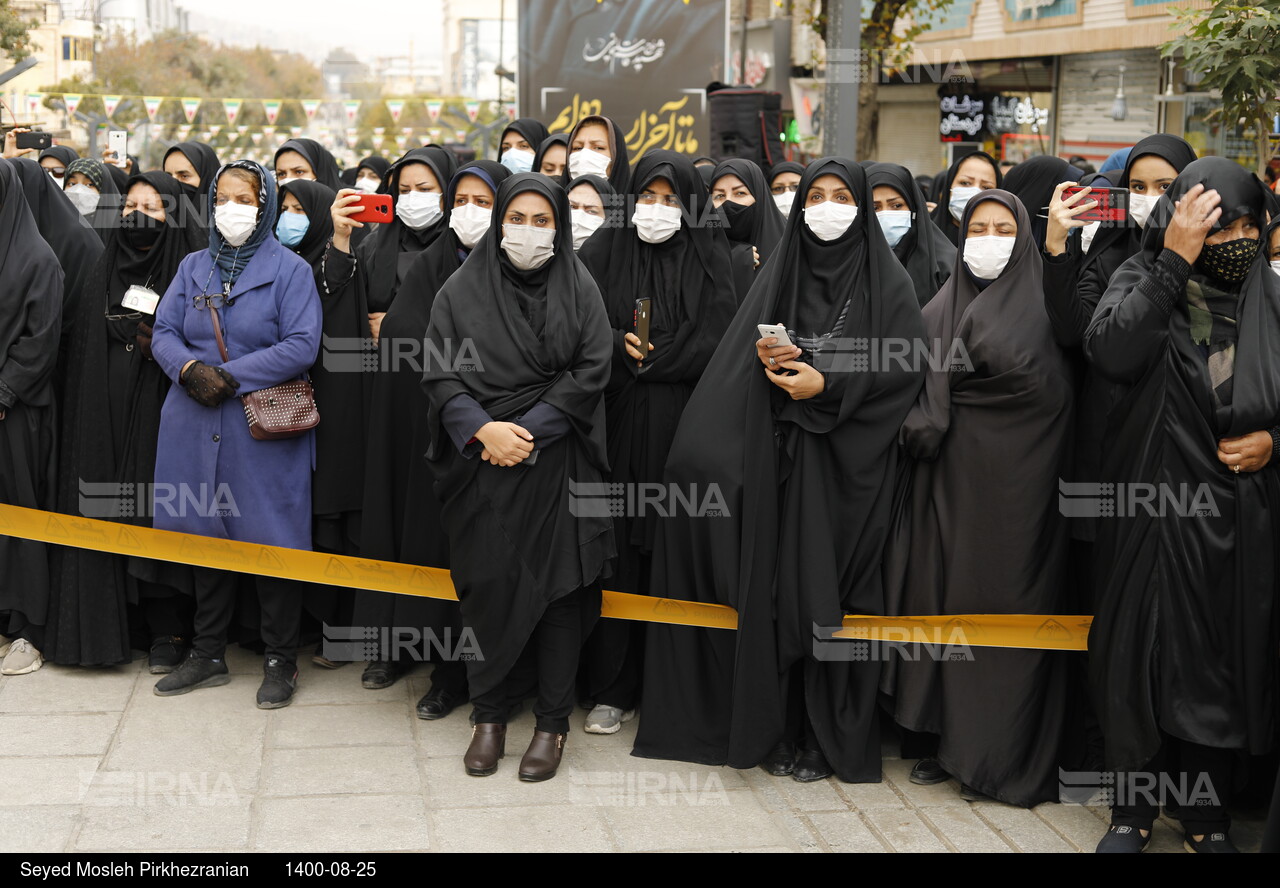 تشییع پیکر شهیده فاطمه اسدی‎‎ در سنندج