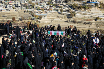 تشییع پیکر شهدای گمنام - روستای ملکشیر