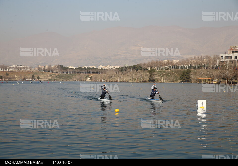 تمرین قایقرانان ایرانی با حضور مربی جدید