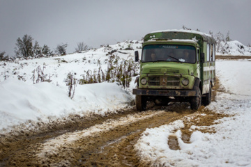 Nieve otoñal en Mazandarán