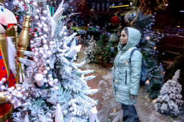 Ambiente navideño en Teherán