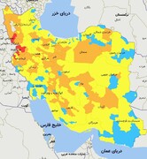 رنگ‌بندی کرونایی شهرستان‌های استان سمنان بدون تغییر ماند