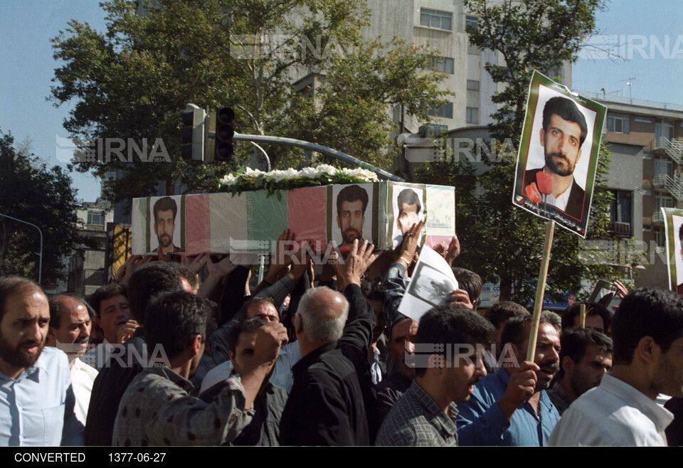 مراسم تشییع شهید محمود صارمی خبرنگار ایرنا و شهدای دیپلمات ایران در مزار شریف