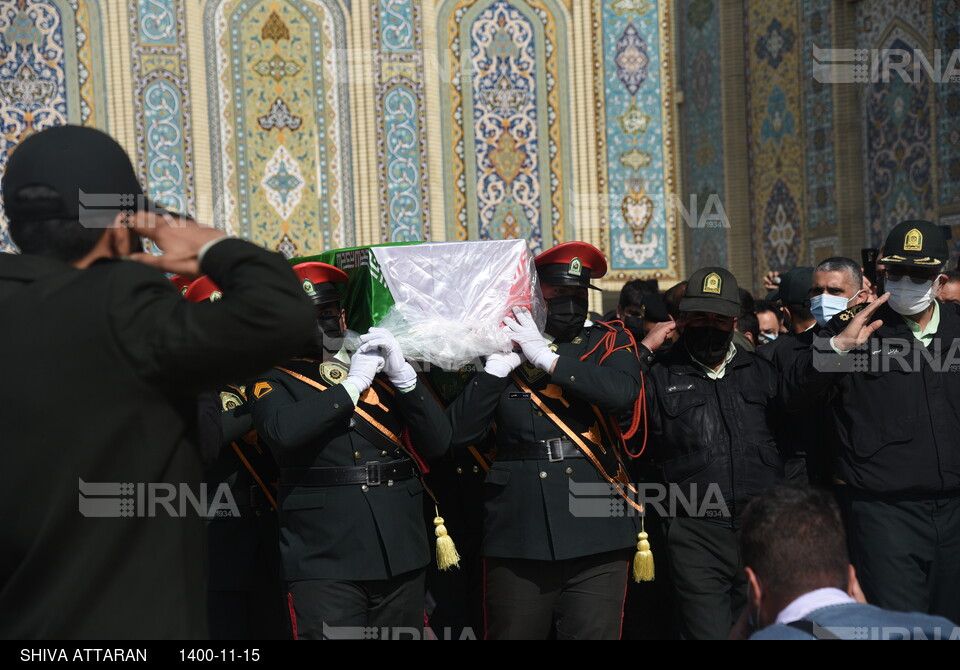 بدرقه شهید نیروی انتظامی در شیراز