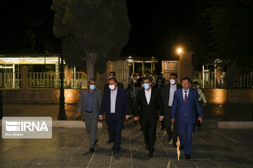 Tajikistan interior minister visit Tomb of Hafez