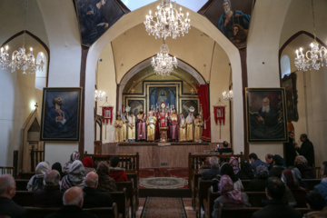 Cérémonies de la naissance et du baptême de Jésus (béni soit-il) à Tabriz (nord-ouest iranien) 