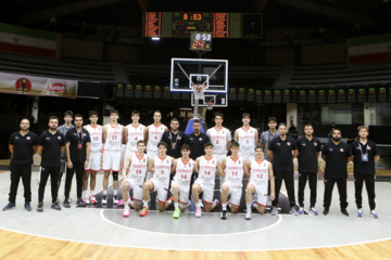 U-18 basketball match between Iran and Turkiye