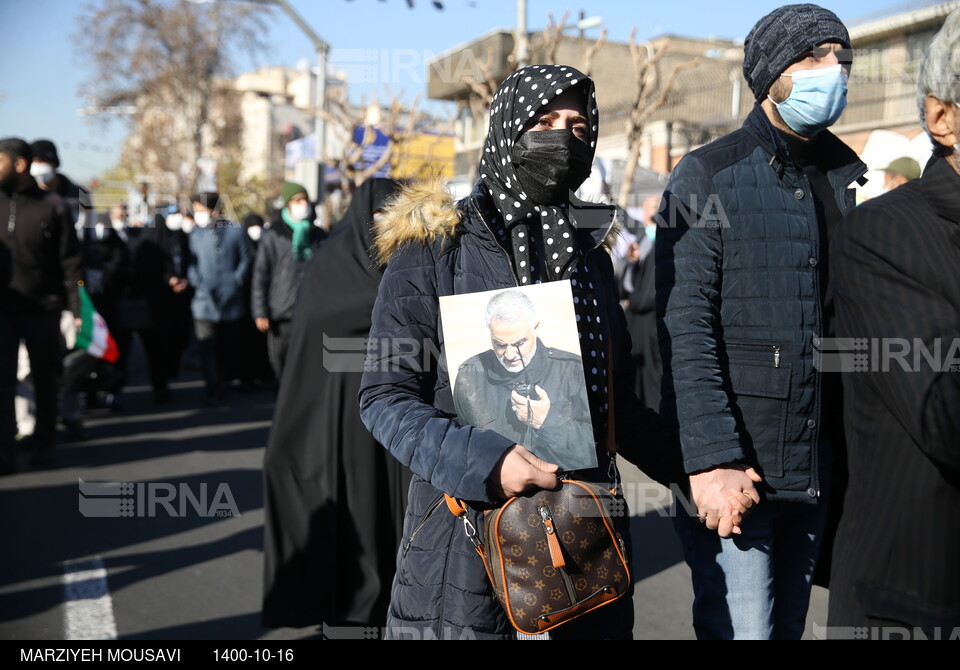 سخنرانی قالیباف در مراسم تشییع پیکرهای ۱۵۰ شهید گمنام