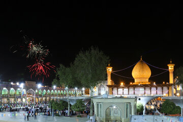 جشن شب نیمه شعبان در حرم احمد بن موسی شاهچراغ(ع)