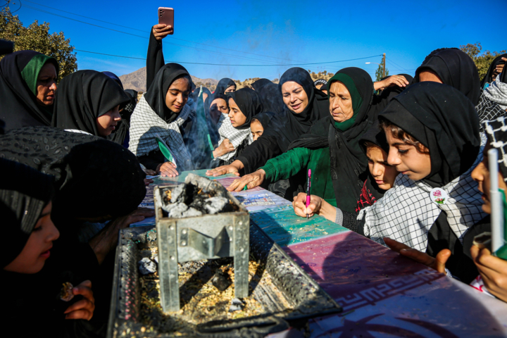 تشییع پیکر شهید گمنام - روستای ملکشیر