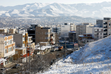 Iran : chute de neiges à Sanandaj 