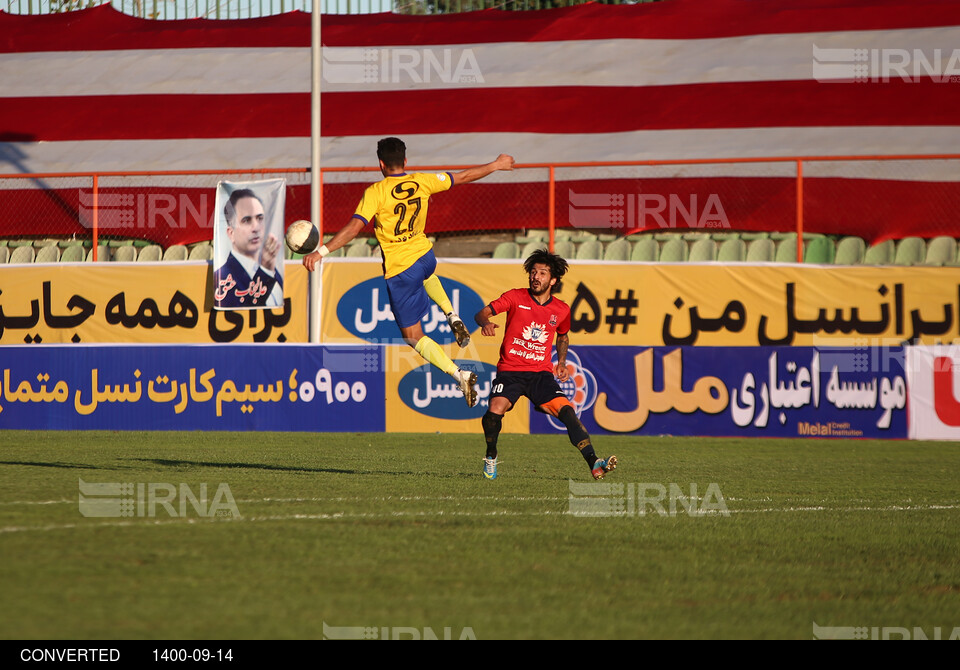 هفته هشتم مسابقات فوتبال لیگ برتر - دیدار تیم های فوتبال نساجی مازندران و پدیده مشهد