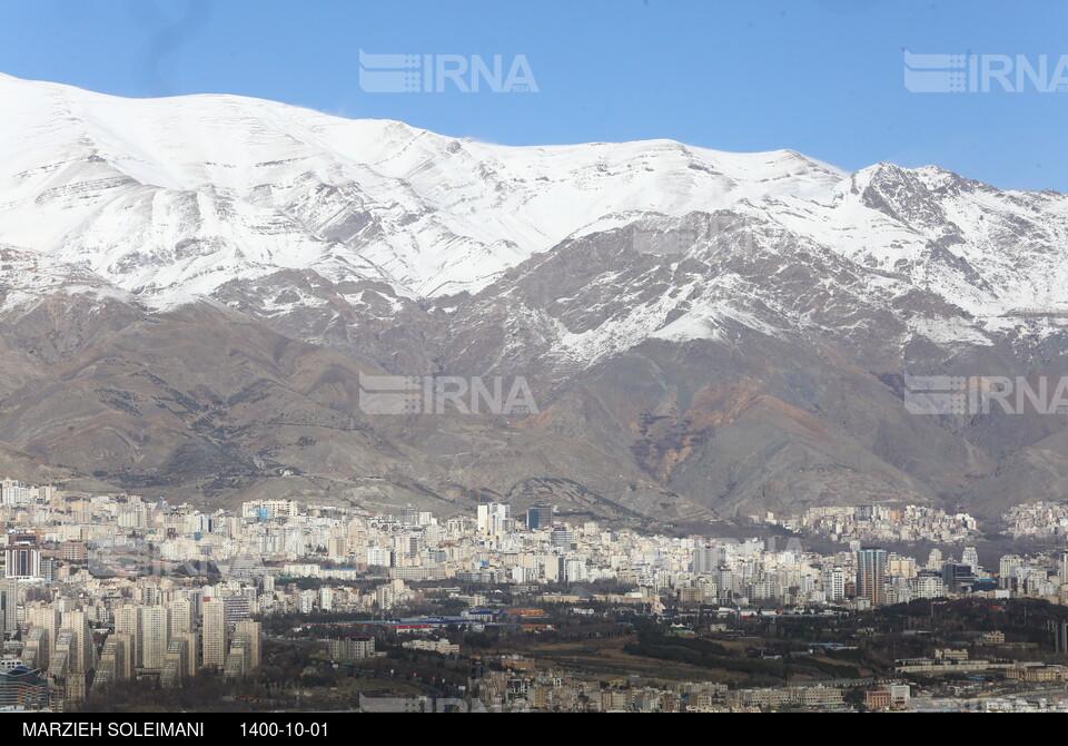 هوای تهران در اولین روز فصل زمستان