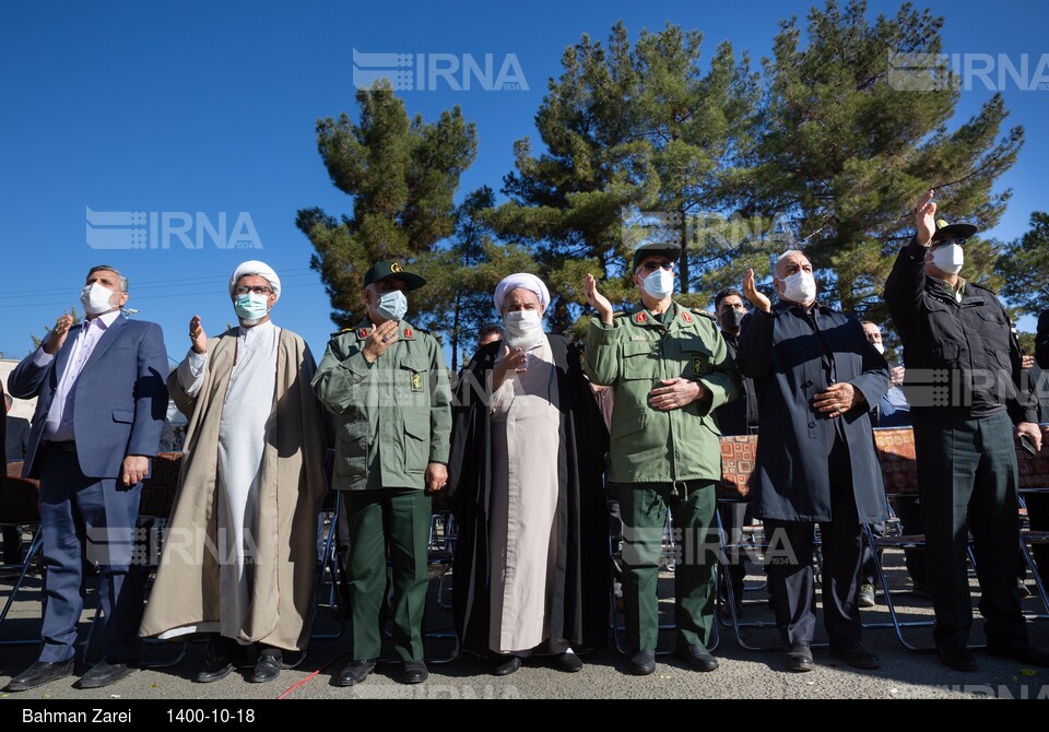 خاکسپاری شهید گمنام در صدا و سیمای مرکز کرمانشاه