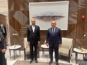 Iranian FM meets Turkish, Namibian counterparts in New York