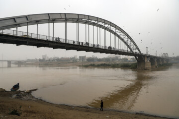 Brouillard et brume ce matin à Ahvaz dans le sud de l’Iran