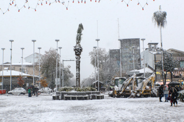 Iran-décembre 2024 : chutes de neige d’automne à Rasht au nord (Photo : Mojtaba Mohammadi)