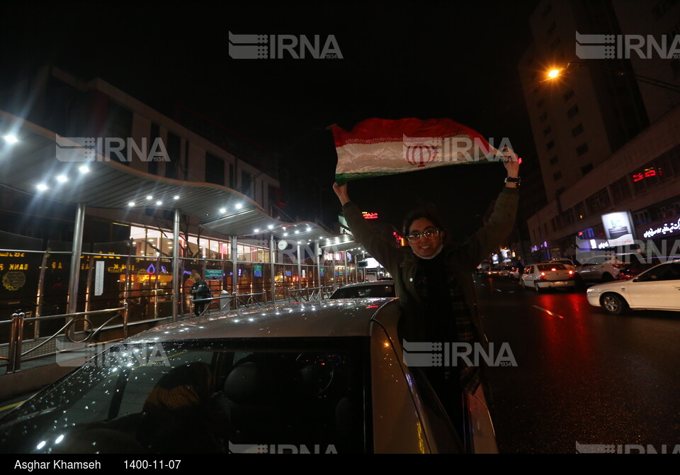 شادی مردم پس از صعود ایران به جام جهانی قطر