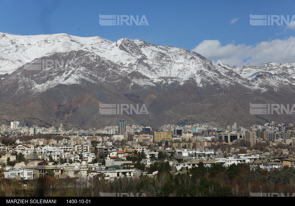 هوای تهران در اولین روز فصل زمستان