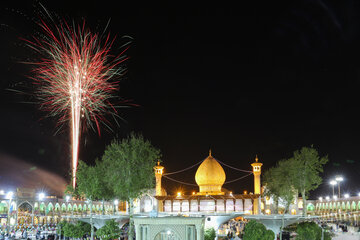 جشن شب نیمه شعبان در حرم احمد بن موسی شاهچراغ(ع)