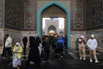 Chute de neiges à Mashhad dans le nord-est iranien 