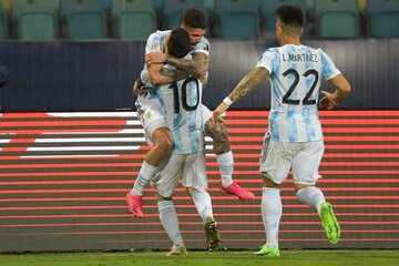 صعود بدون دردسر آرژانتین به نیمه‌نهایی با درخشش مسی
