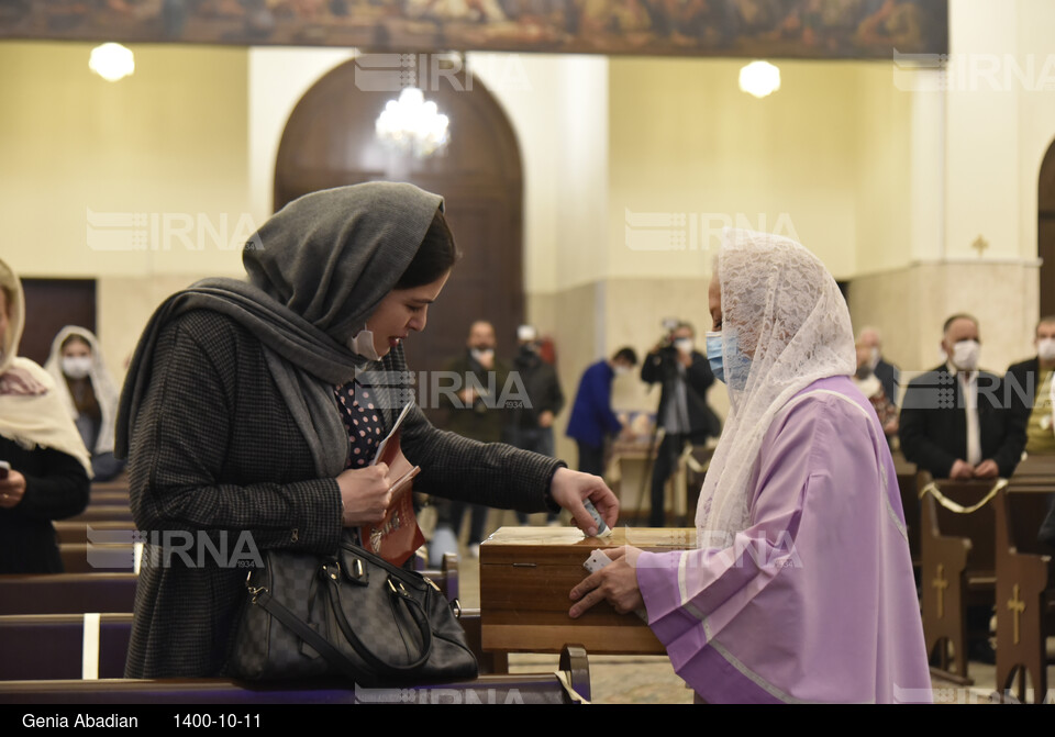 مراسم آغاز سال نوی میلادی ۲۰۲۲ در کلیسای سرکیس مقدس