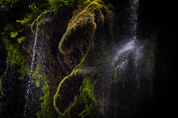 Behesht Baran Waterfall in Iran