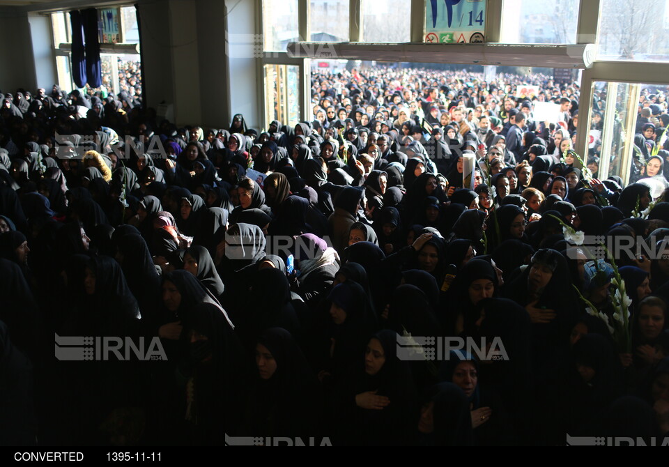 مراسم وداع و تشییع شهدای آتش نشان حادثه پلاسکو