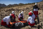 Maniobra de auxilio y rescate en Semnán