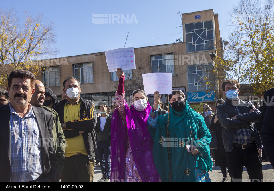 تجمع مردم چهارمحال و بختیاری در مخالفت با طرح‌های انتقال آب