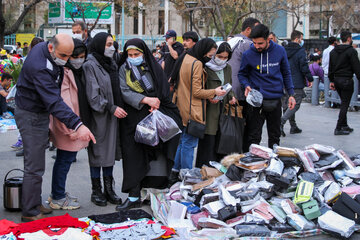 Mercado de compras de Año Nuevo en Irán
